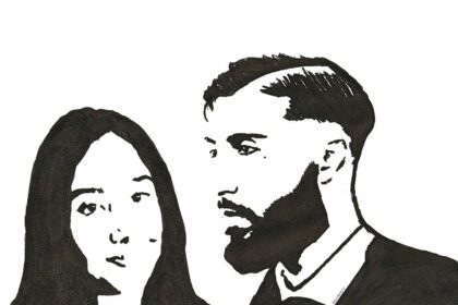 Dessin de Shaïna Hansye (à gauche) et Yasin Hansye, son frère (à droite) © LE FACTUEL / LF-DB